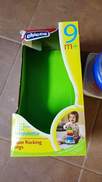 Brinquedo Bebé Chicco - Pirâmide  anéis coloridos