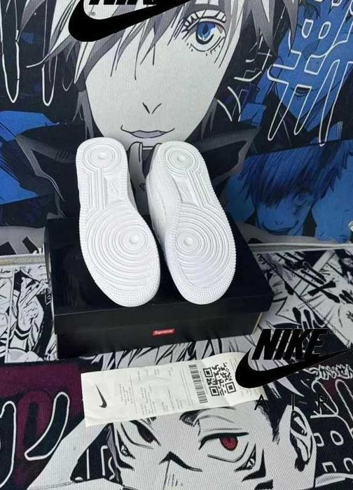 Nike Air Force 1 Low Supreme White R.45