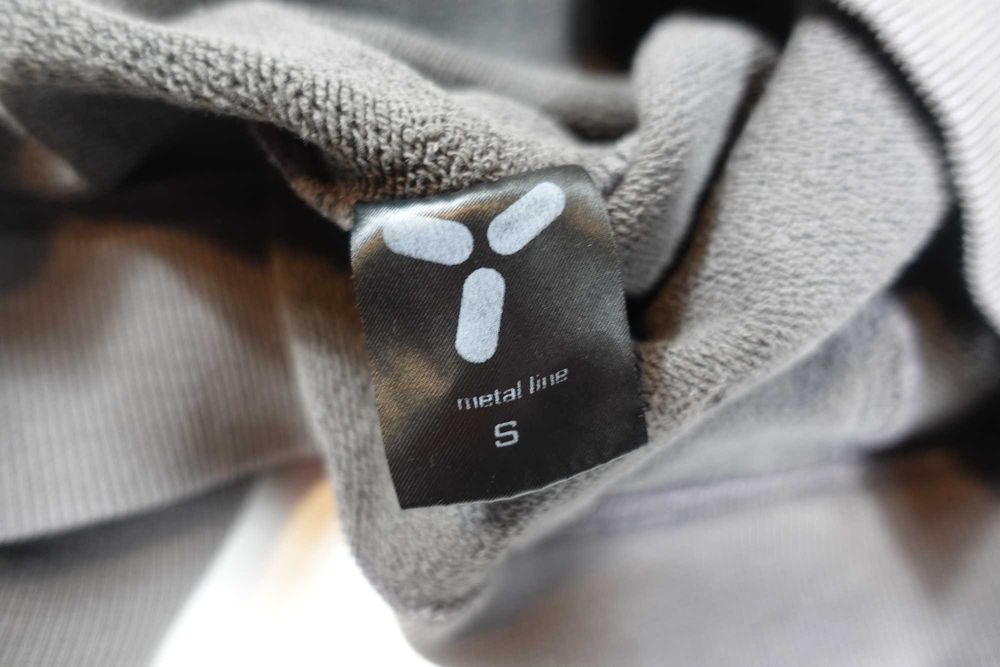 Bluza Chaos Gone Global Metal Line Szara Crop Fit Boxy Unikat S