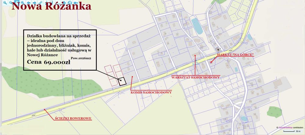 Działka Budowlana w Nowej Różance