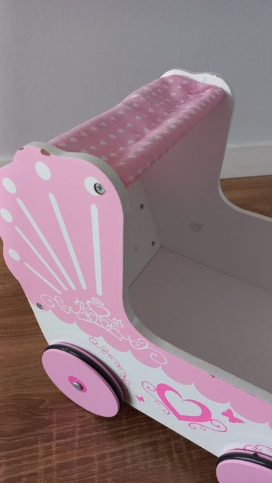 Wózek dziewczęcy z daszkiem