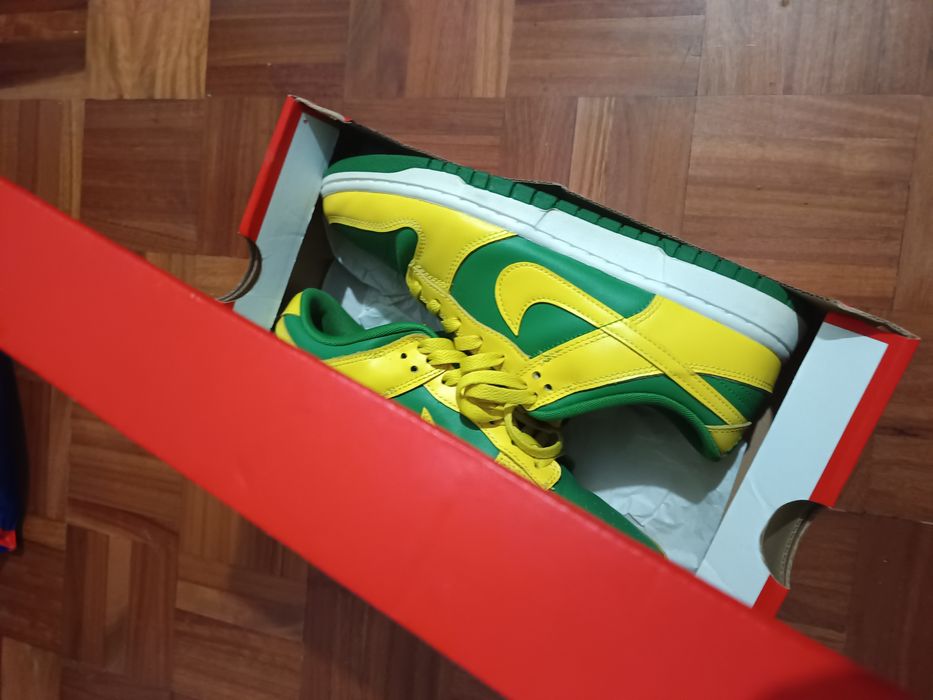 Nike Dunk Low verde/amarelo