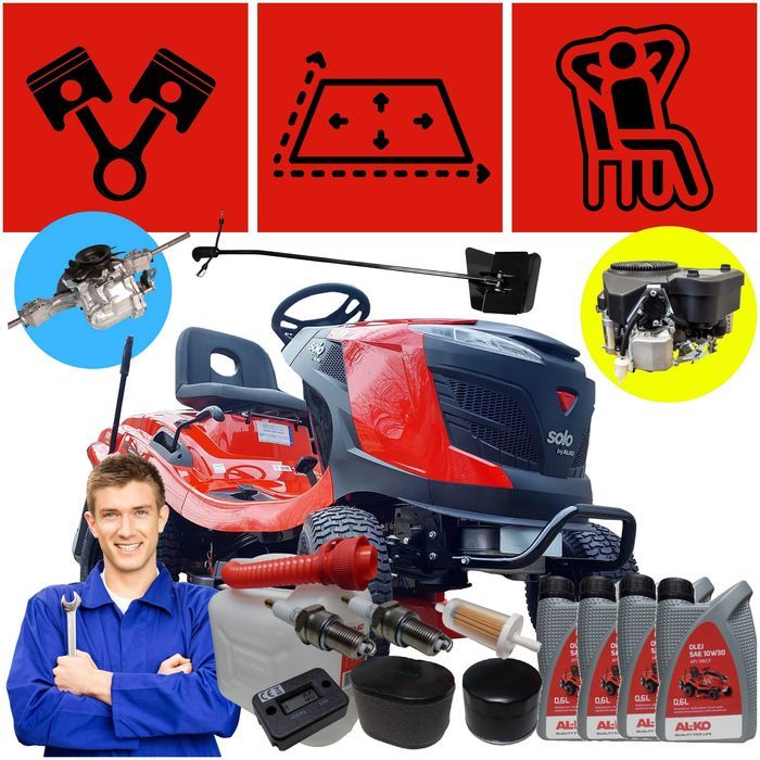 Potężny i solidny traktorek kosiarka T22-103.3 HD-A V2 Solo by AL-KO