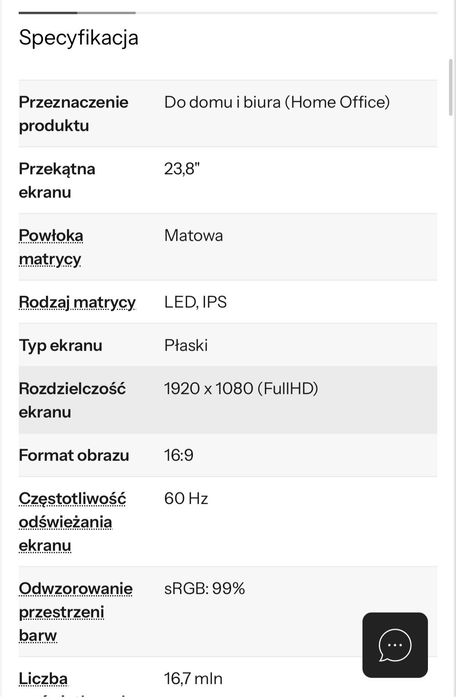 Monitor Dell 24 z hubem USB-C — P2422HE