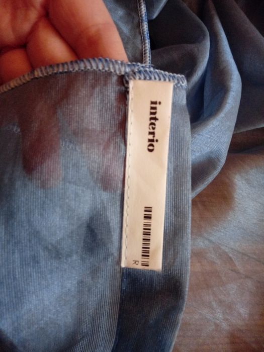 Тюль блакитного кольору, нова, 1 шт.