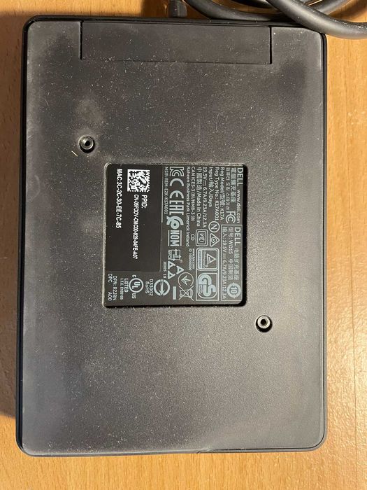 Stacja dokująca USB-C DELL WD15 / K17A z zasilaczem 130W - org pudełko