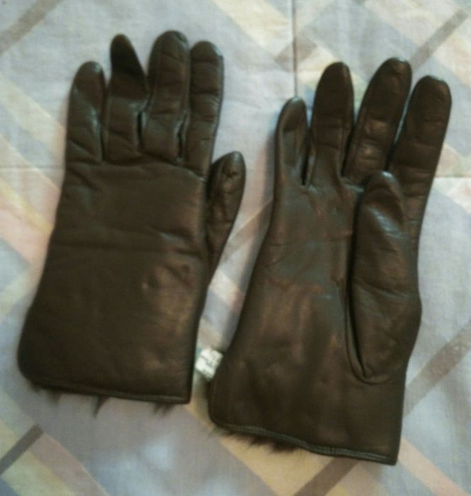 Luvas pele de coelho