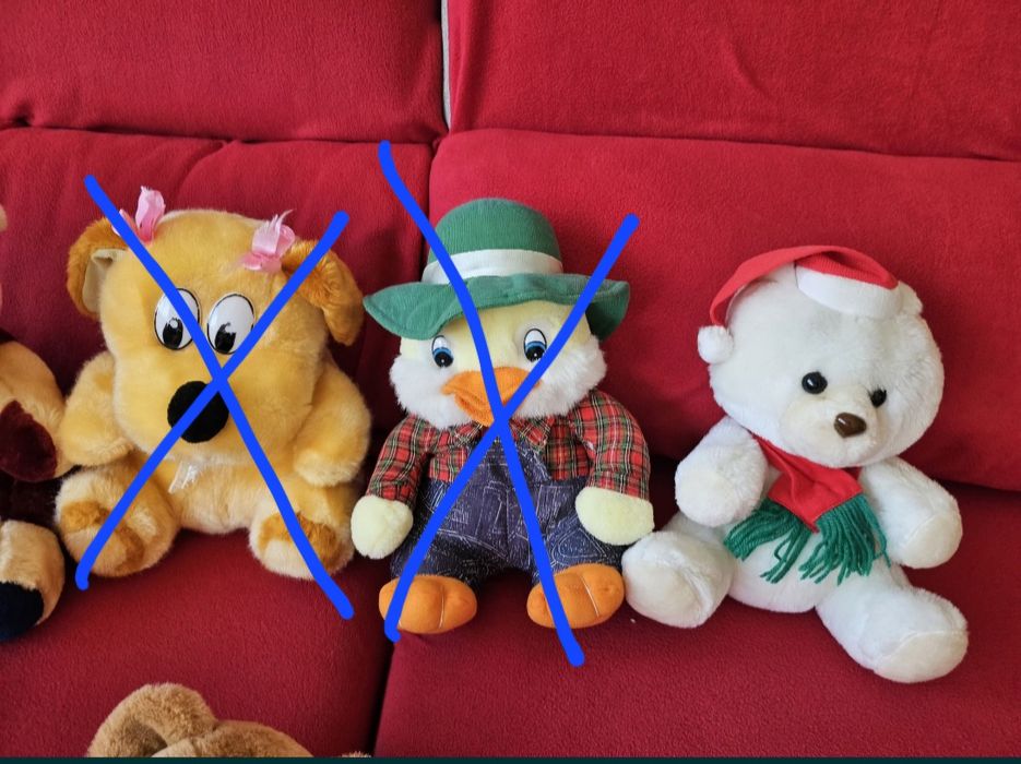 Peluches grandes com mais de 30cm