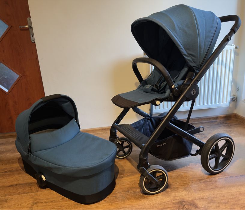 Cybex Balios S Lux 2w1 – gondola + spacerówka – turkusowy + adaptery GRATIS