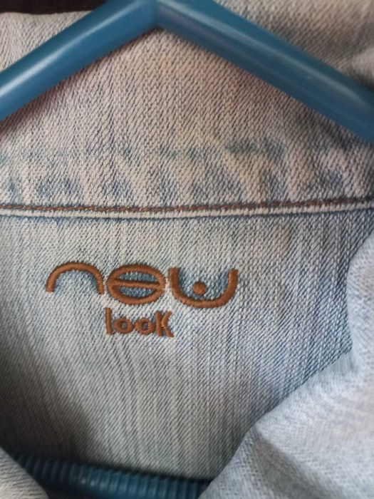 casaco de ganga clara New Look