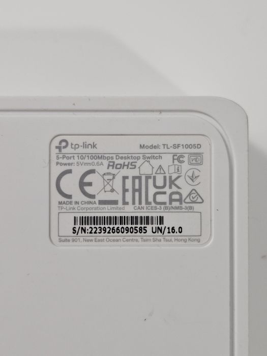 Switch Ethernet TL-SF1005D