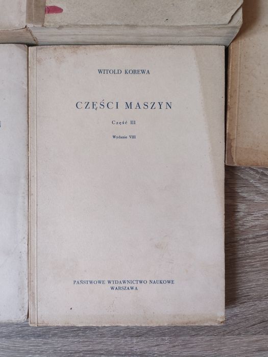 Zestaw książek technicznych, elementy maszyn, maszynoznawstwo, zbiór