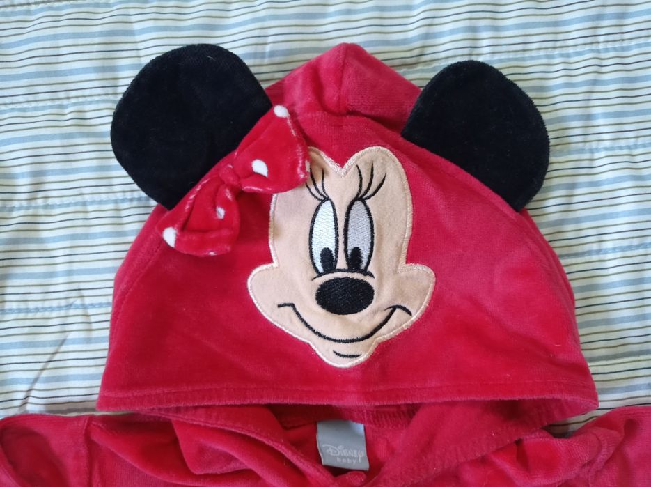 Pajacyk kombinezon welurowy myszka Minnie 3-6 m-cy