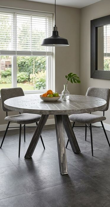 Okrągły stół lite drewno mango  średnica 120 cm