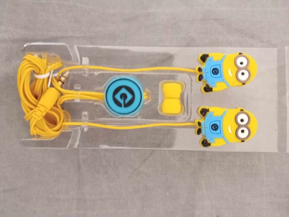 Minions In ear phones fones PORTES GRÁTIS