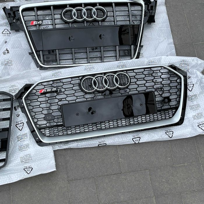 Решетка радиатора ауди Audi черная серая a1a3a4a5a6a7a8q7s6rs4sq5q5q3
