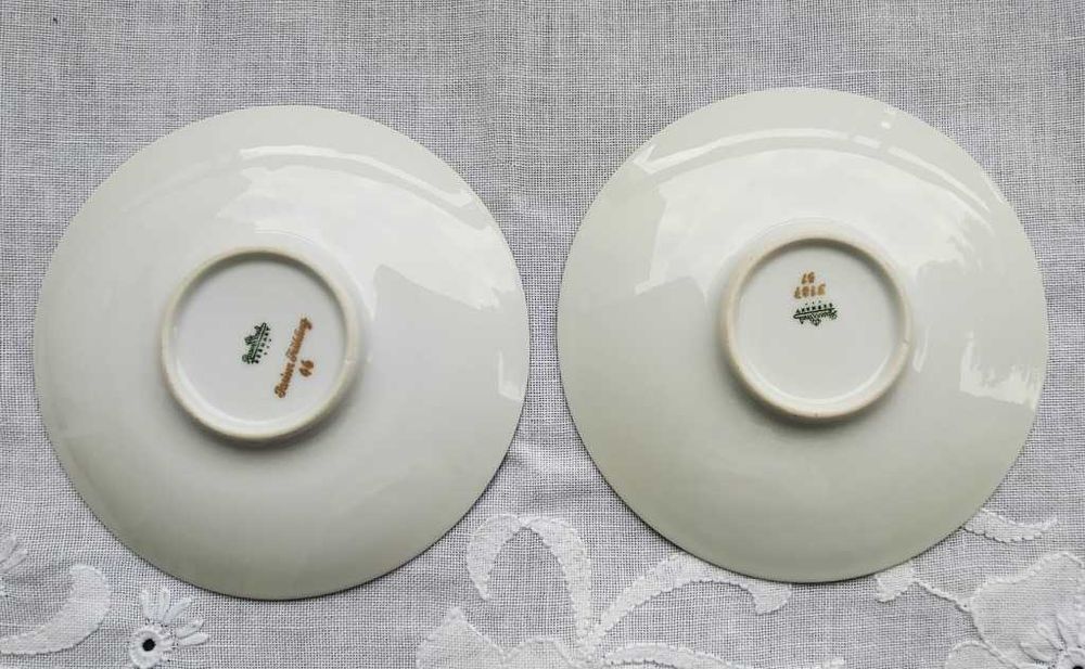 Dwa spodki pod filiżankę do kawy Rosenthal