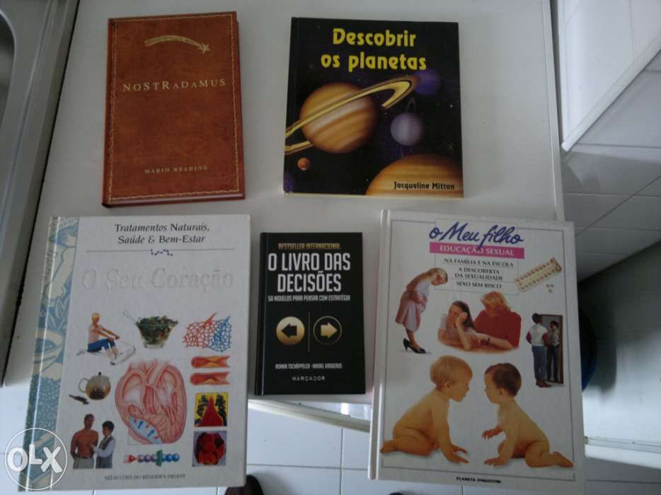 Livros com vários tipos leitura