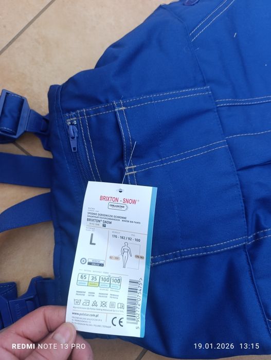 Spodnie robocze zimowe ocieplane rozmiar L