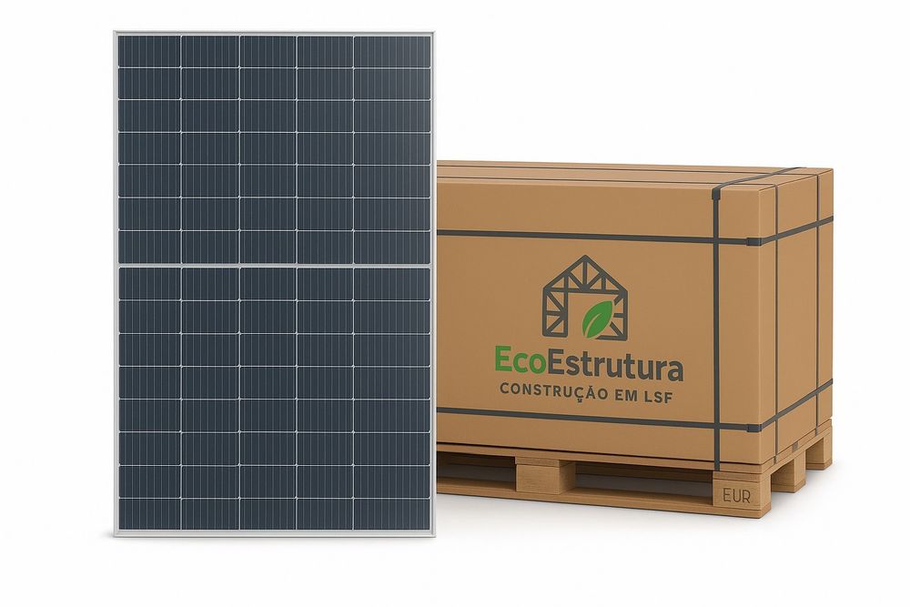 Conjunto de 10 painéis solares fotovoltaicos 720Wp 23,2% eficiência