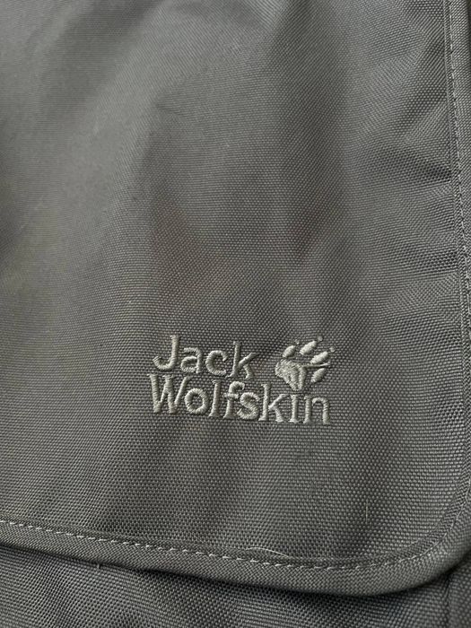 Сумка-месенджер Jack Wolfskin сіра тканина