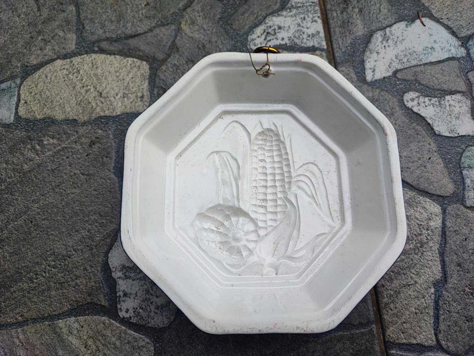 Ceramiczny dekoracyjny obrazek,włoski,kukurydza