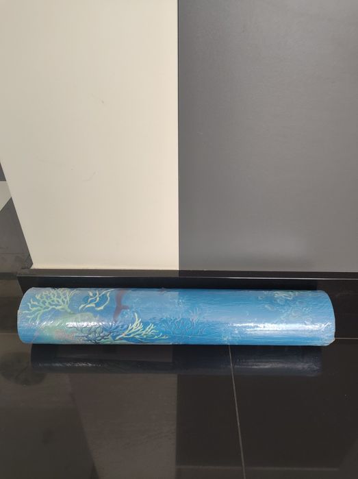Nowa niebieska wzorzysta tapeta ścienna Exclusive Luxury Blown Vinyl