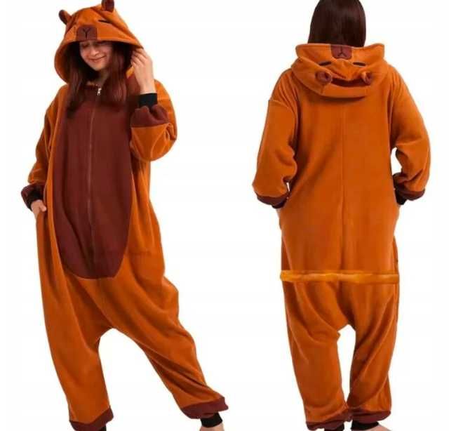 Strój Kapibara XL 135-145 cm Piżama Onesie Kigurumi Kostium