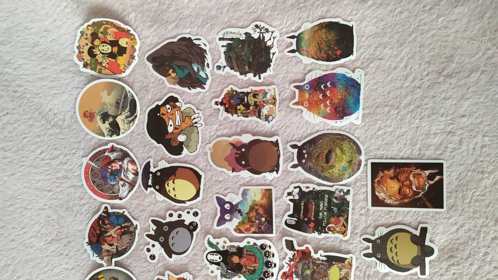 Наклейки , стикеры аниме Тоторо, Ходячий замок, Унесённые призраками