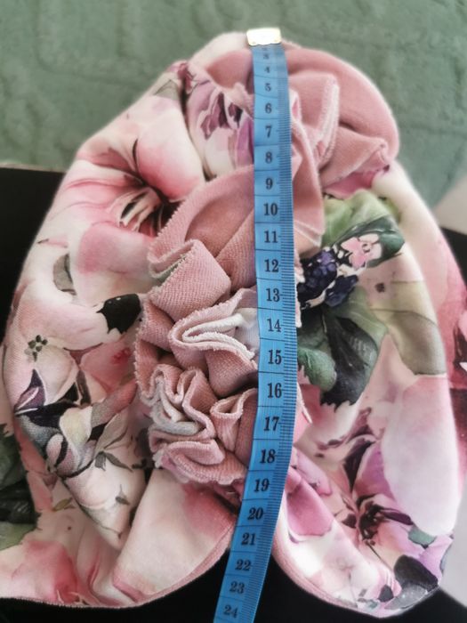 Komplet dla dziewczynki czapka i chustka 52-55cm