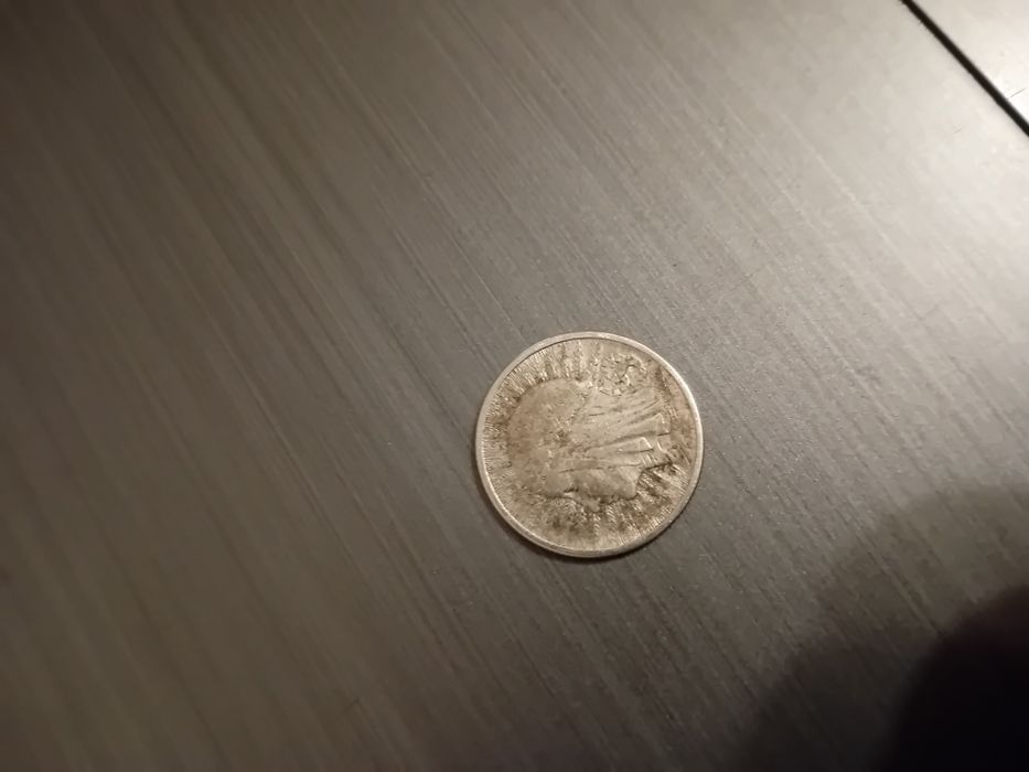 Srebrna moneta 2 zł glowa kobiety