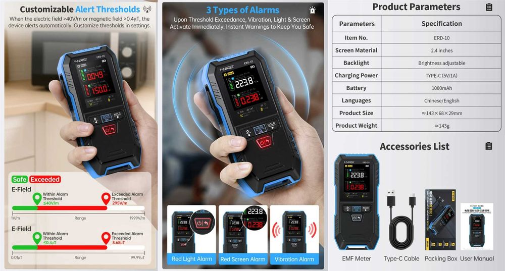 Fnirsi ERD10 WD01 WD02 HW710 детектор излучения проводки метала дерева