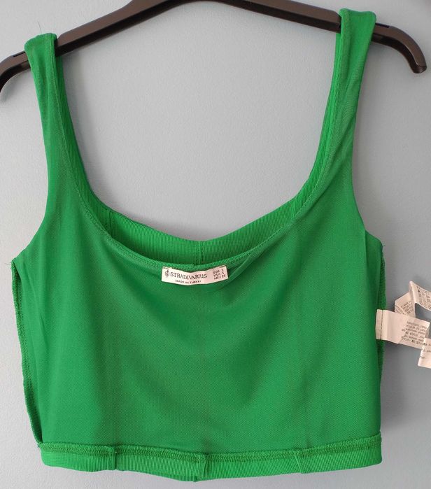 Crop Top Stradivarius  - Zielony - Rozmiar S