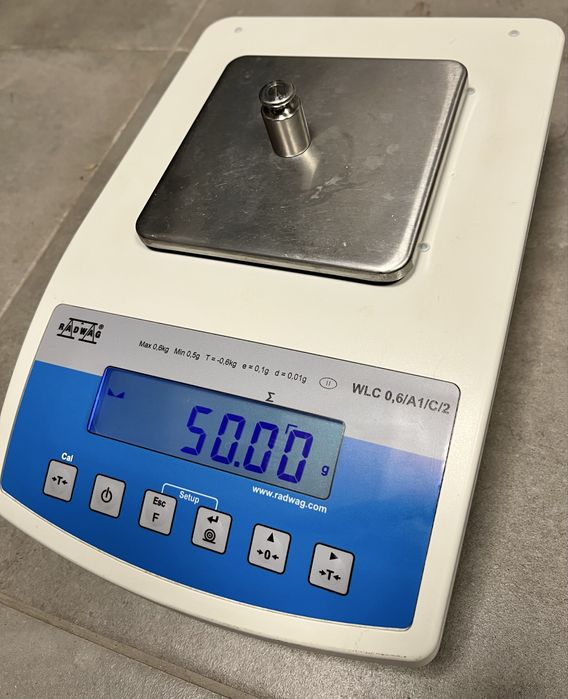 Waga laboratoryjna jubilerska apteczna radwag WLC 0,6 a1/c/2