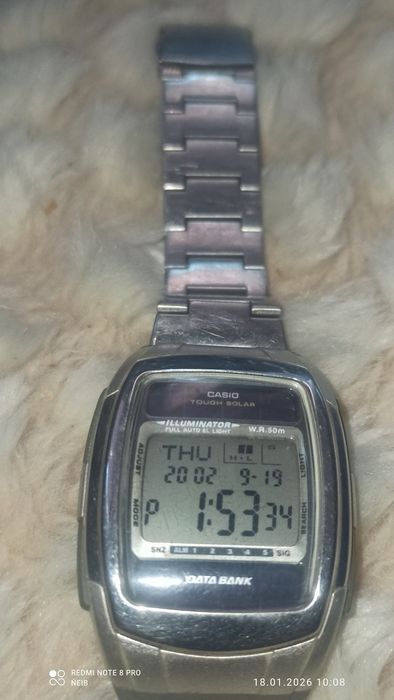 Zegarek casio data bank