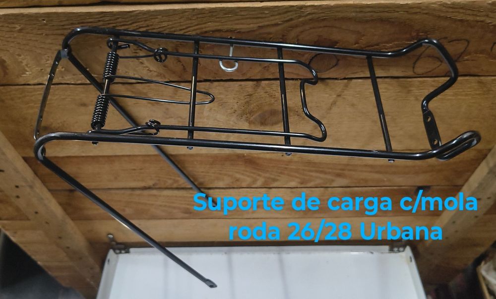 Suporte bagagem/carga pasteleira/city bike/frontal/punhos/pedais/farol