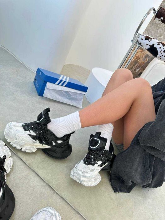 Мужские кроссовки Adidas XLG Black-White. Размеры 41-45