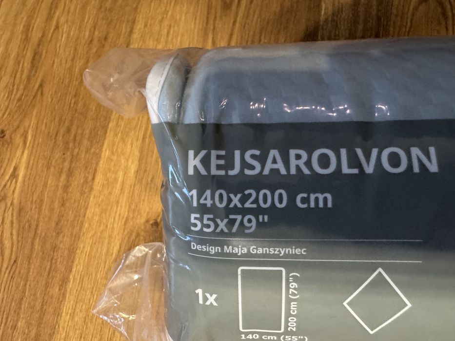 Nowy dwustronny ochraniacz pokrowiec na materac IKEA KEJSAROLVON 140x200