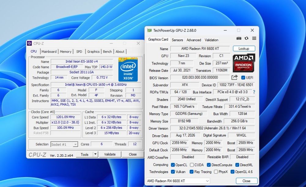 Rx 6600 XT | 16Gb DDR4 | Be Quiet! Fonte de alimentação