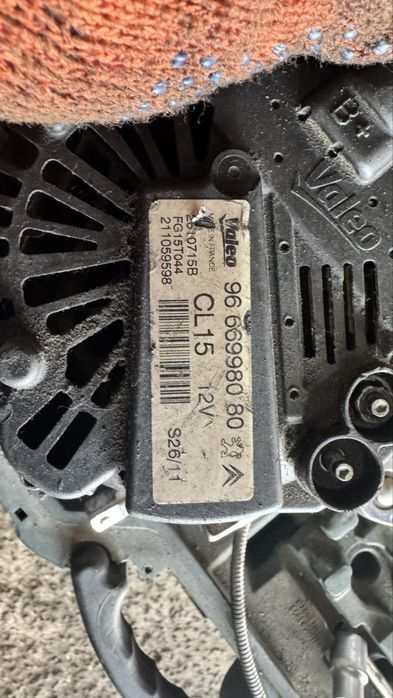 Генератор на пежо 508 1.6 thp 156 кс 96 669980 80 повністю справний