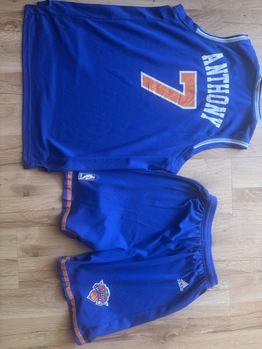 Kompletny stroj NBA NY Knicks 7 Carmelo Anthony, Adidas, L/XL