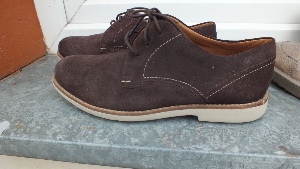 Super półbuty męskie skóra marki CLARKS w roz 44,5(10G)