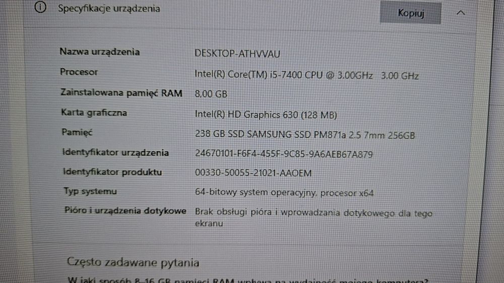 komputer Stacjonarny Dell Vostro 3226 - zestaw
