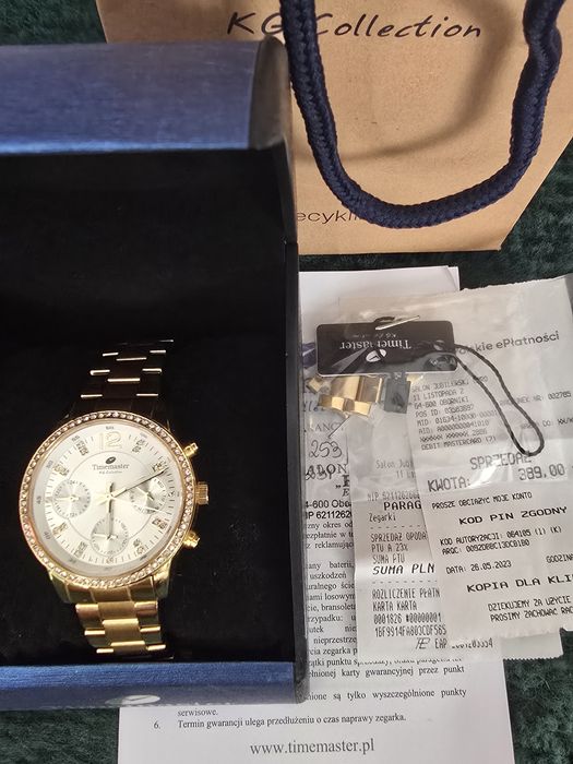 Zegarek Timemaster złoty