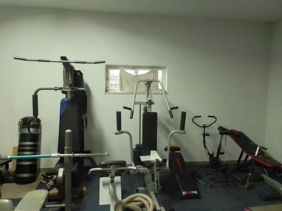 acessórios e máquinas de ginásio – individualmente ou em conjunto