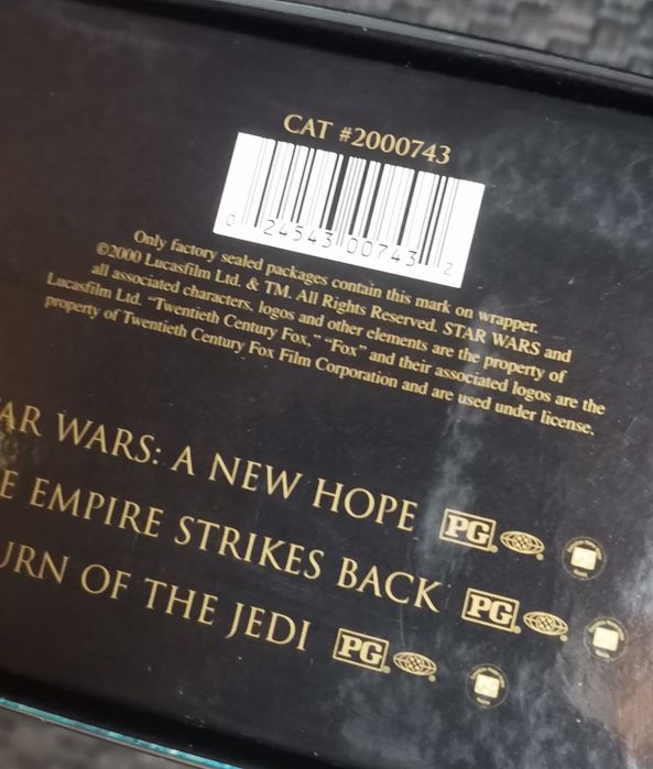 Star Wars Trylogia VHS IV V VI