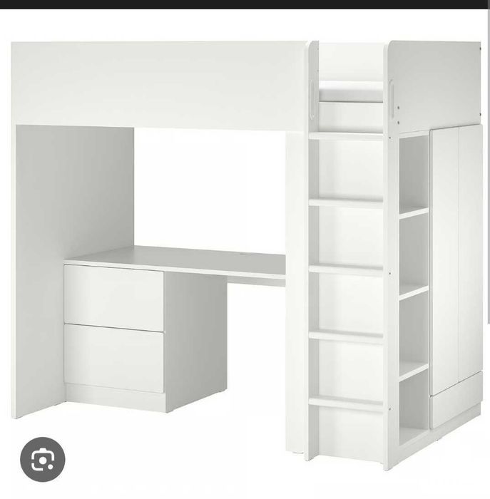 IKEA High Bed with Desk