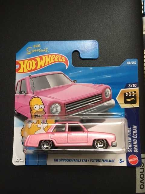 Hotwheels em cartela