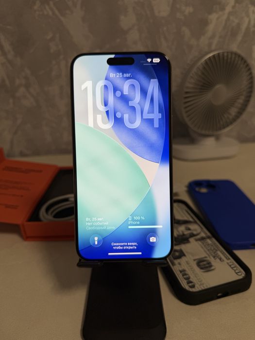 iPhone 15 Pro Max 256GB. Neverlok.Natural Titanium — 100% АКБ + чохли.
