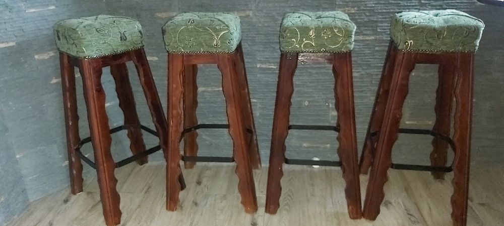 Hokery rustikalne 4 sztuki.